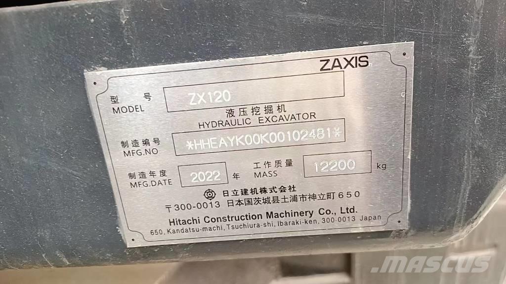 Hitachi ZX 120-6 Мини екскаватори < 7 т