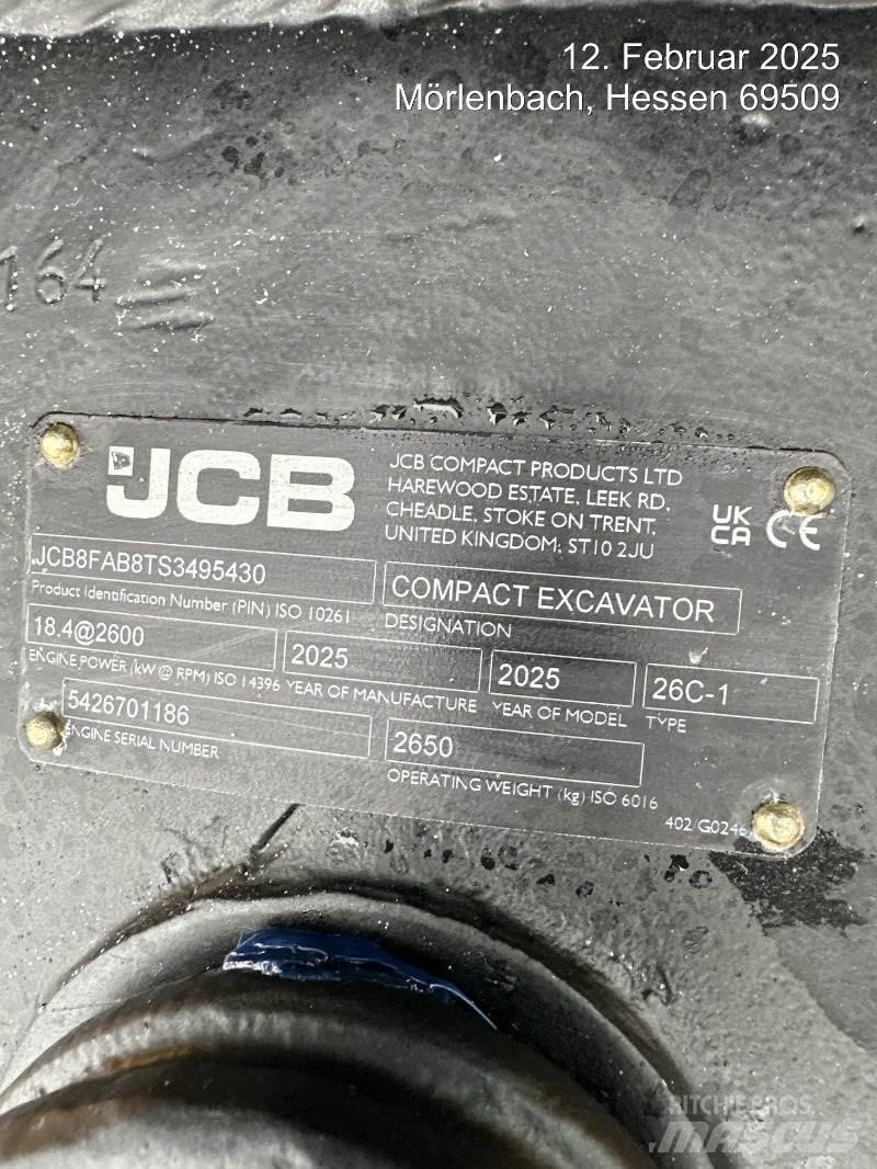 JCB 26C-1 Мини екскаватори < 7 т