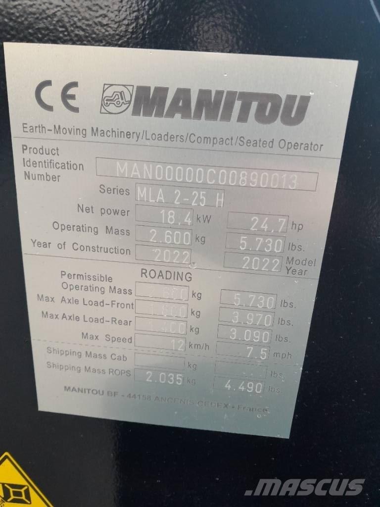 Manitou MLA 2-25 Многофункционални товарачи