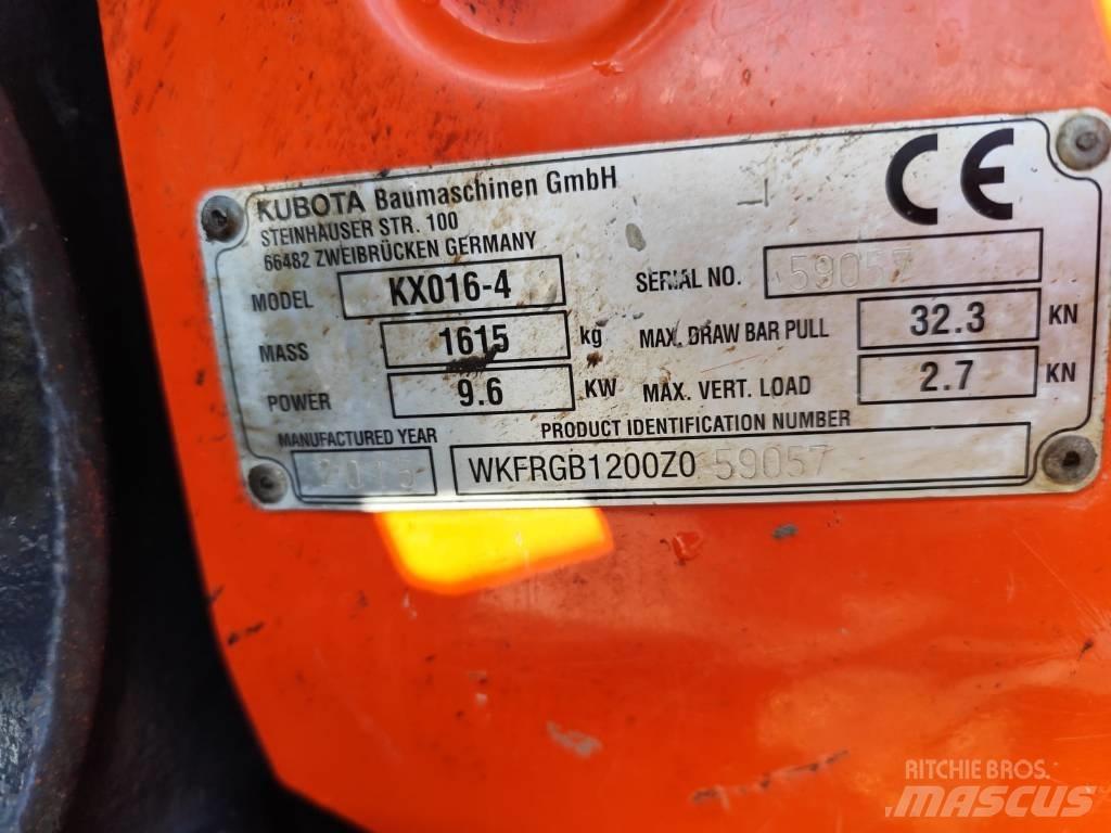 Kubota KX 016-4 Мини екскаватори < 7 т