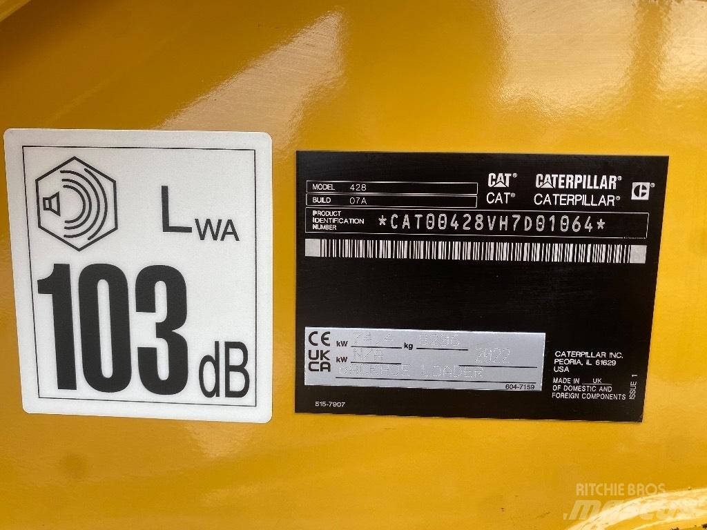 CAT 428 Товарач със заден ексватор