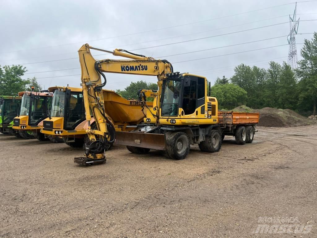 Komatsu PW 148 Колесни екскаватори