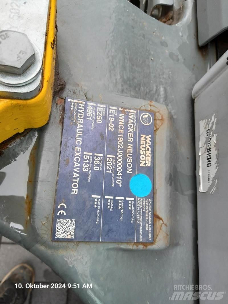 Wacker Neuson EZ50 Мини екскаватори < 7 т