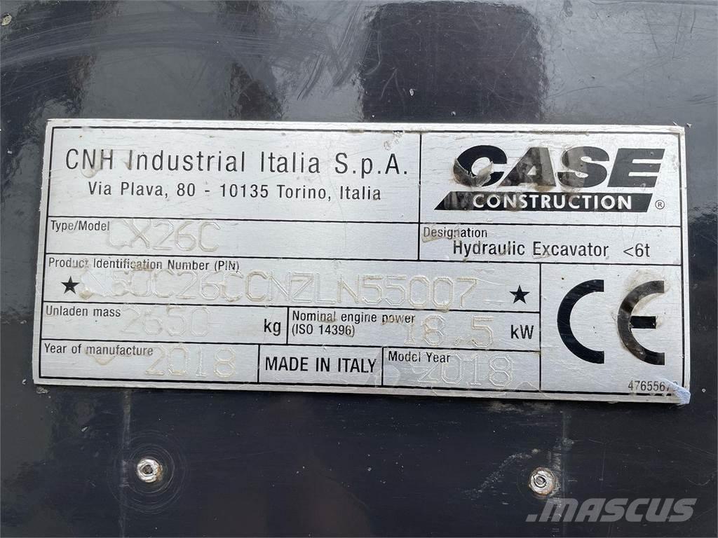 CASE CX26C Колесни екскаватори