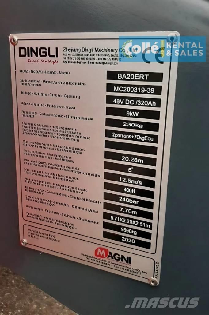 Magni BA20ERT | 2020 Съчленени стрелови подемници