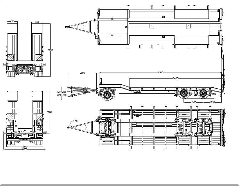 Scorpion SCR3 Нискотоварни полуремаркета
