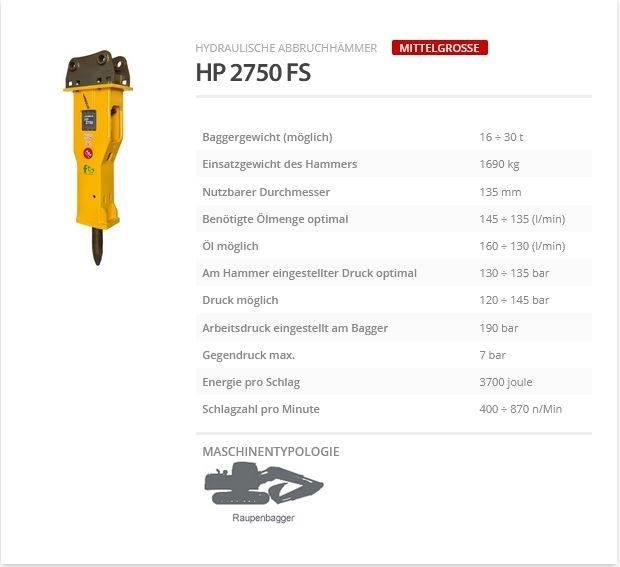 Indeco HP 2750 FS Чукове/Раздробители
