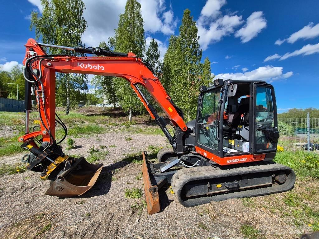 Kubota KX 080-4 Средни екскаватори 7т - 12т