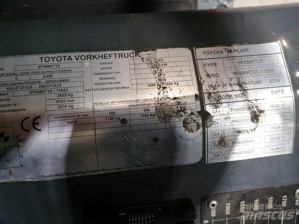 Toyota 8FBMKT25 Електрически вилични кари-повдигачи