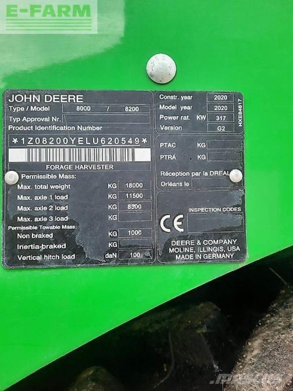 John Deere 8200i Самоходни фуражири
