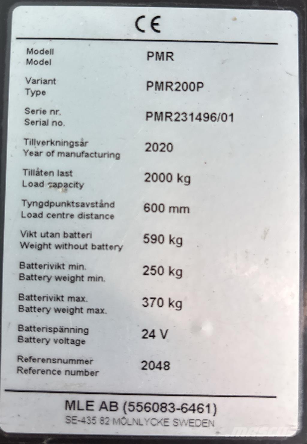 Atlet PMR200P Колички с платформа за оператора