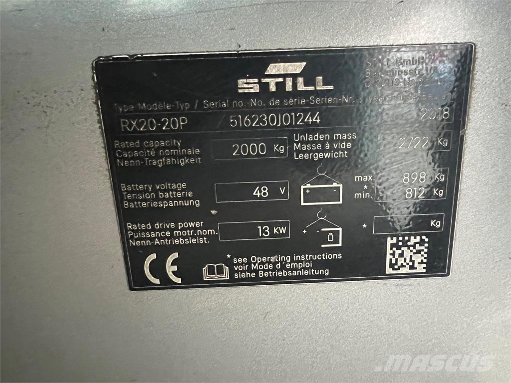 Still RX20-20P Електрически вилични кари-повдигачи