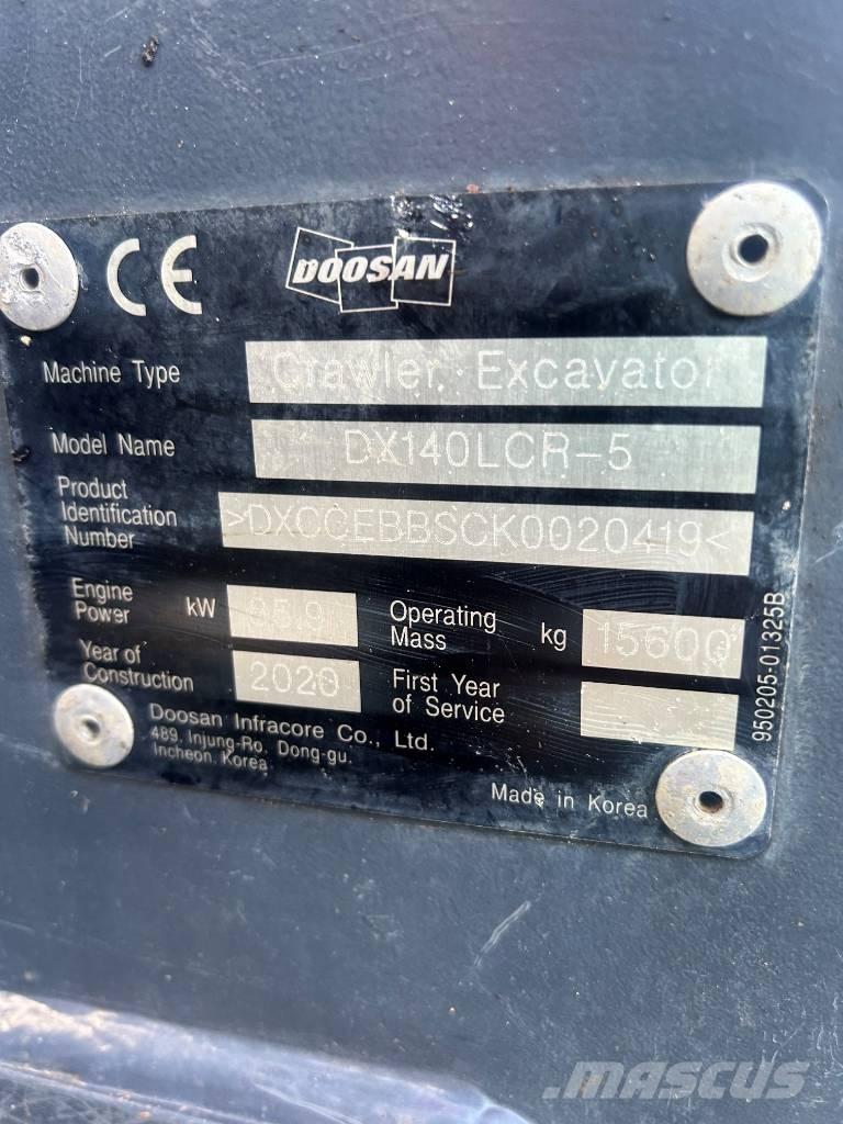 Doosan DX140LCR-5 Верижен екскаватор