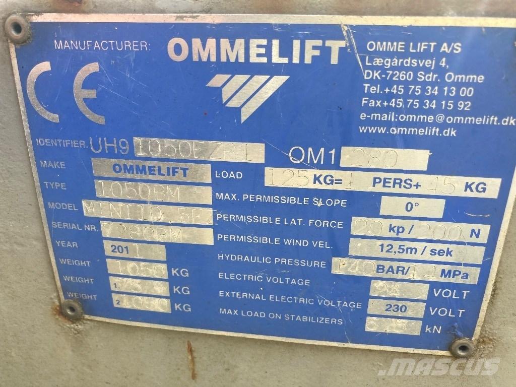 Omme lift Mini 10 Моторизирани платформи с ремарке