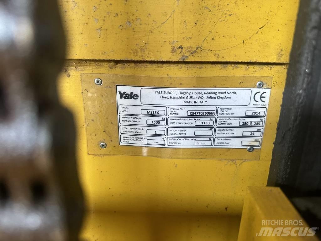 Yale ms15x Колички високоповдигачи с теглич