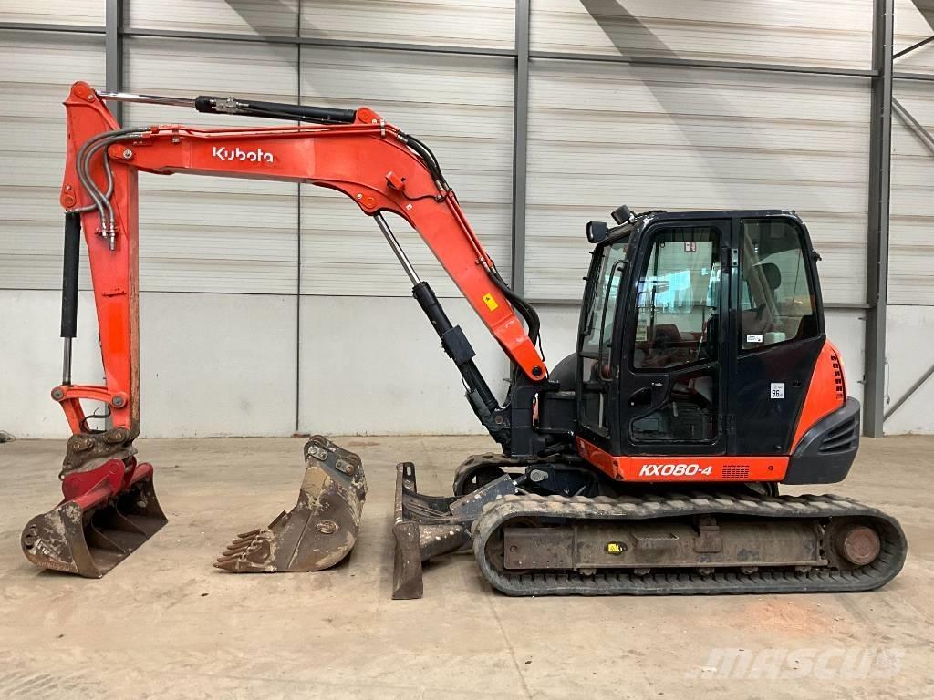 Kubota KX 080-4 Средни екскаватори 7т - 12т
