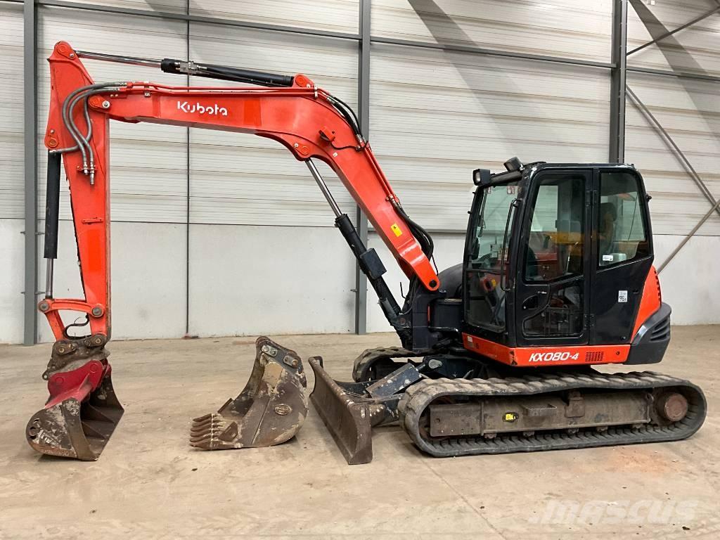 Kubota KX 080-4 Средни екскаватори 7т - 12т