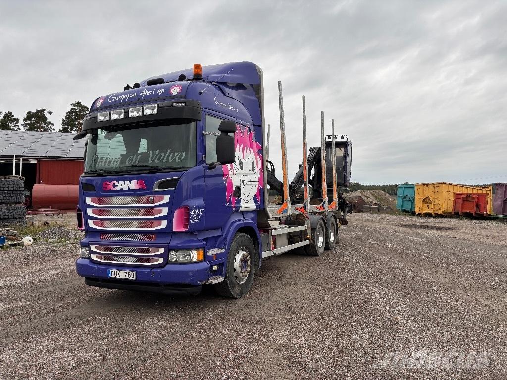 Scania 560. 6x4 За превоз на дървени трупи