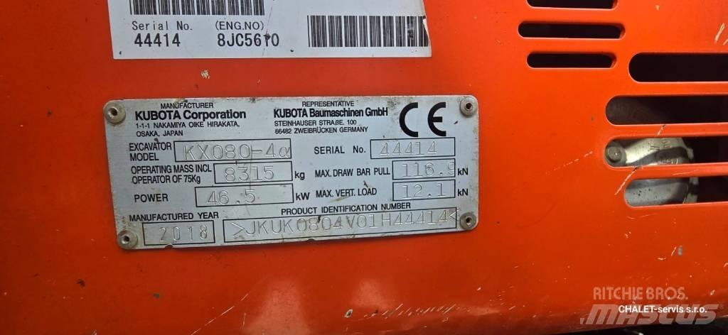 Kubota KX 80-4 Средни екскаватори 7т - 12т