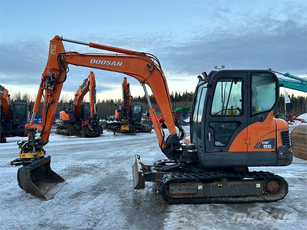 Doosan dx55 Мини екскаватори < 7 т