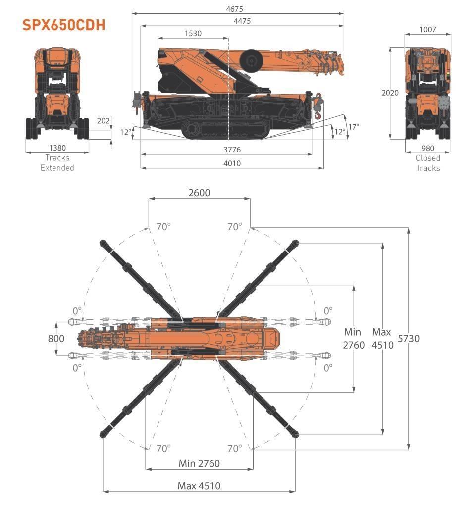 Jekko SPX650CDH Мини кранове