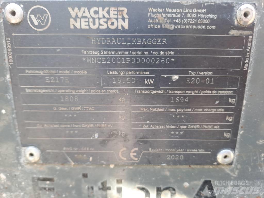 Wacker Neuson EZ17e Верижен екскаватор