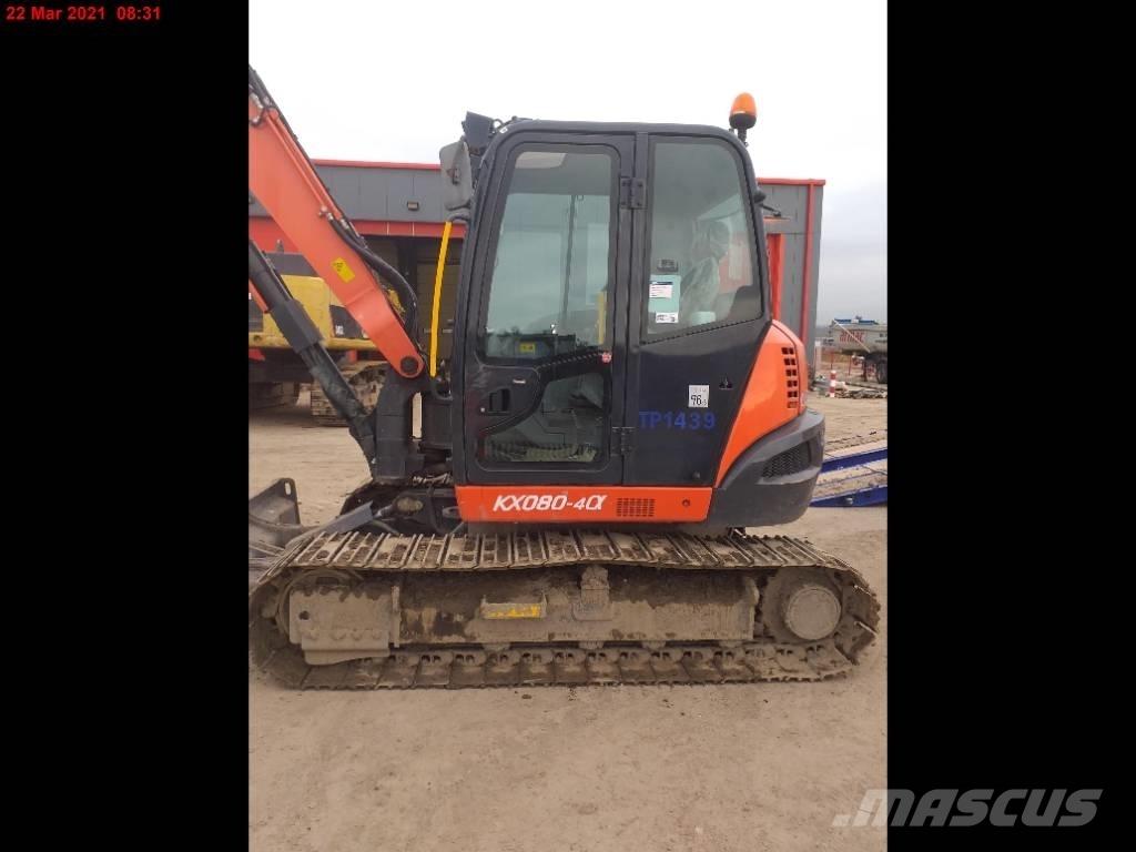 Kubota KX 080-4 Средни екскаватори 7т - 12т