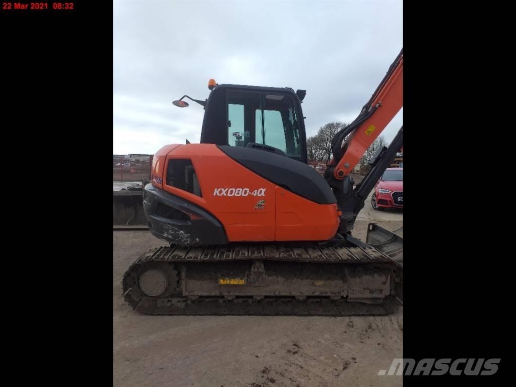 Kubota KX 080-4 Средни екскаватори 7т - 12т