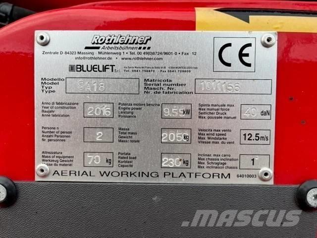 Bluelift SA 18 Компактни самоходни стрелови подемници
