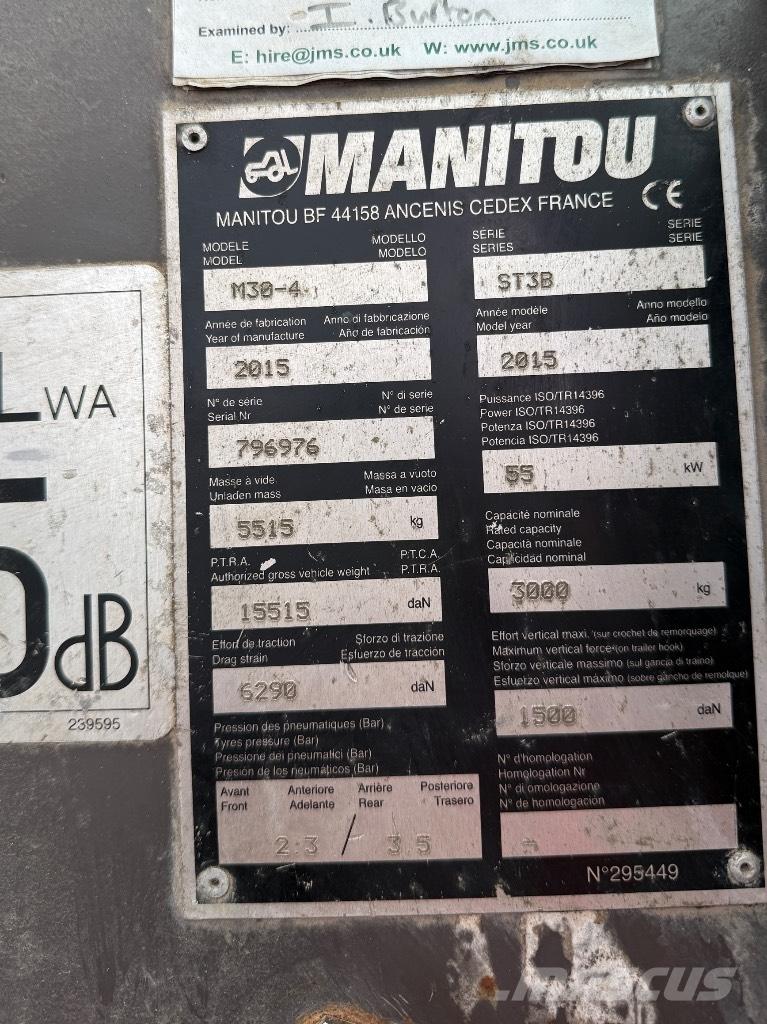 Manitou M30-4 ST3B Телескопични товарачи