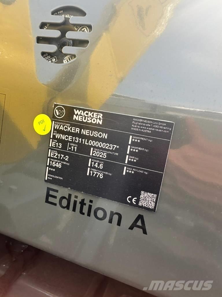 Wacker Neuson EZ 17 Мини екскаватори < 7 т