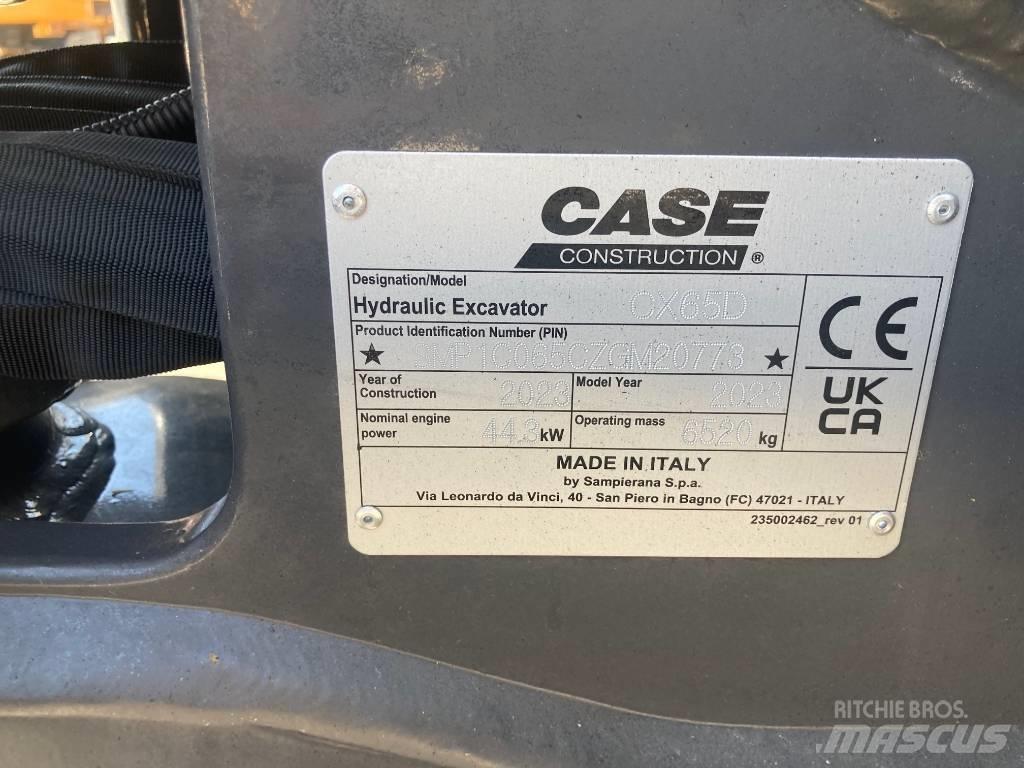 CASE CX65D Мини екскаватори < 7 т
