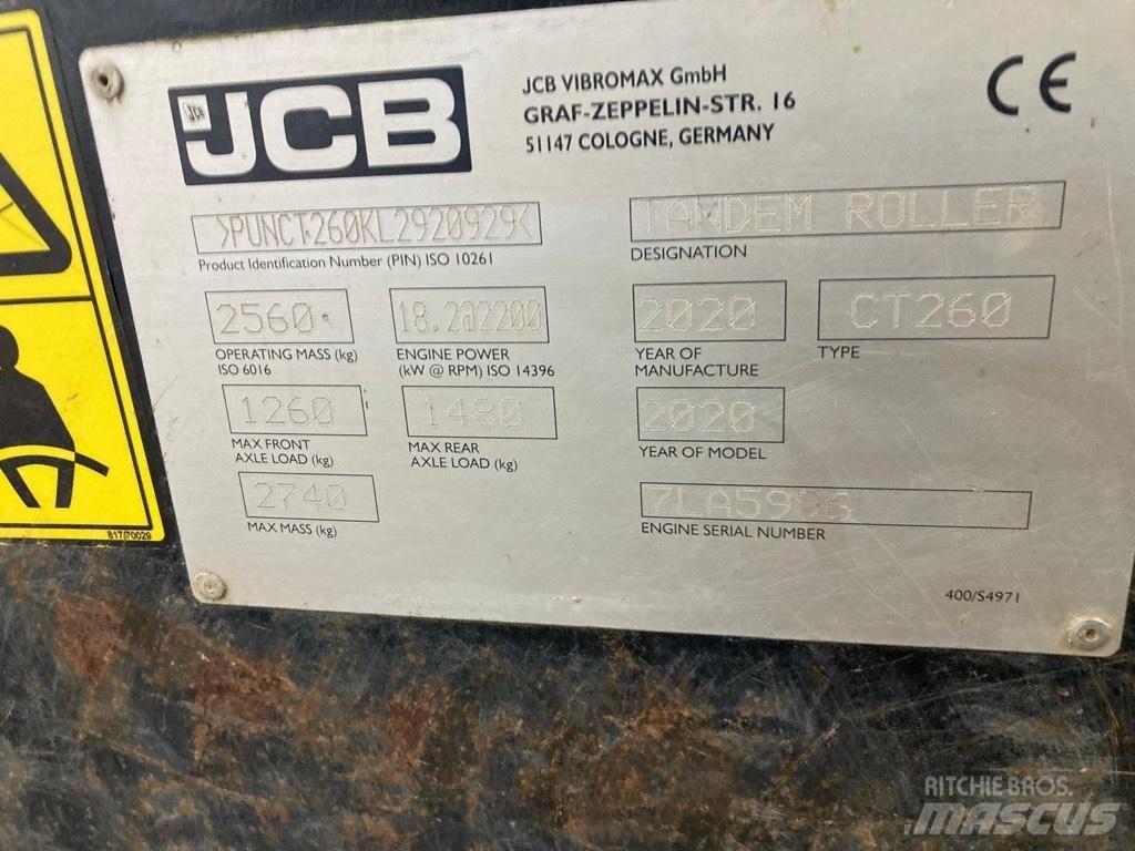 JCB CT 260-120 Двойни барабанни ролки
