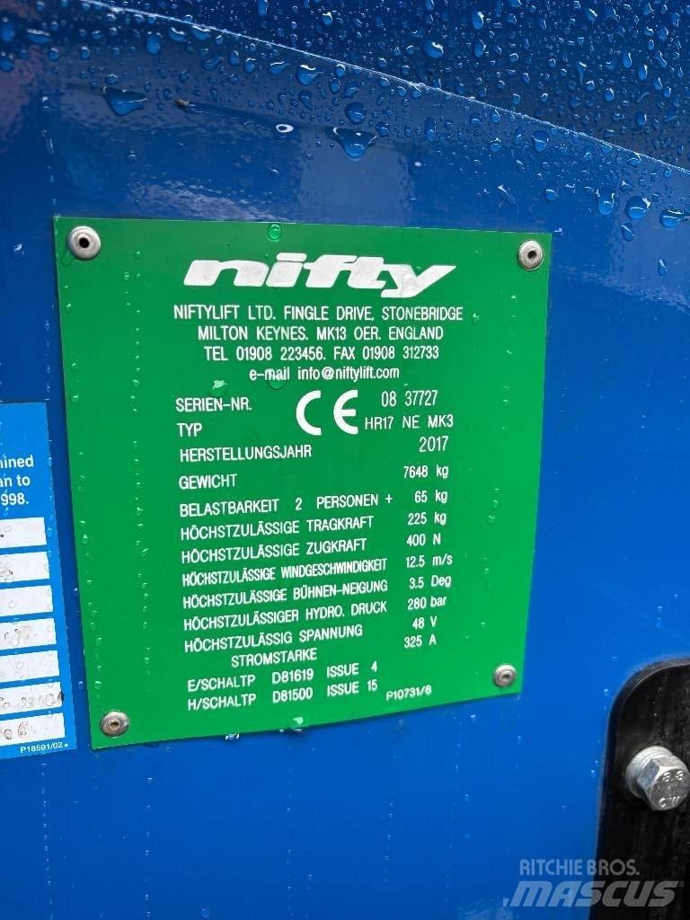 Niftylift HR 17 Съчленени стрелови подемници