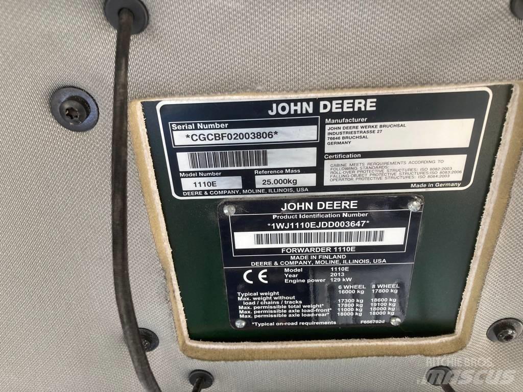 John Deere 1110E Форуардери