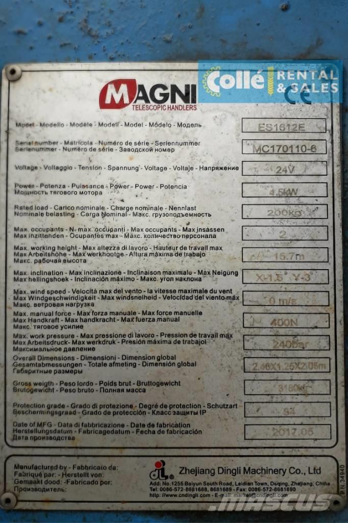 Magni ES 1612 E | 2017 Ножични работни платформи