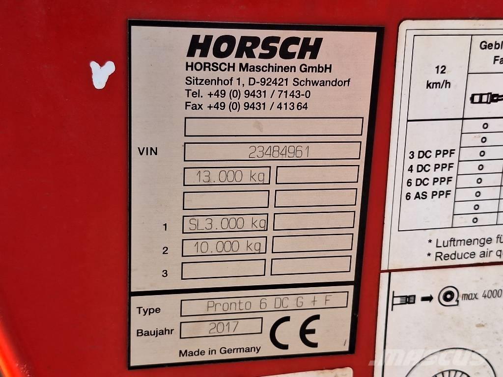 Horsch Pronto 6 DC Редосеялки