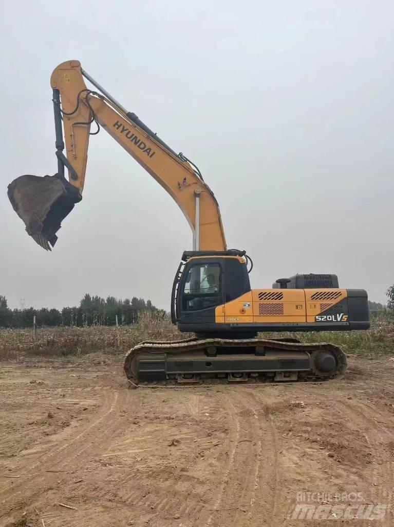 Hyundai Robex 520 VS Верижен екскаватор