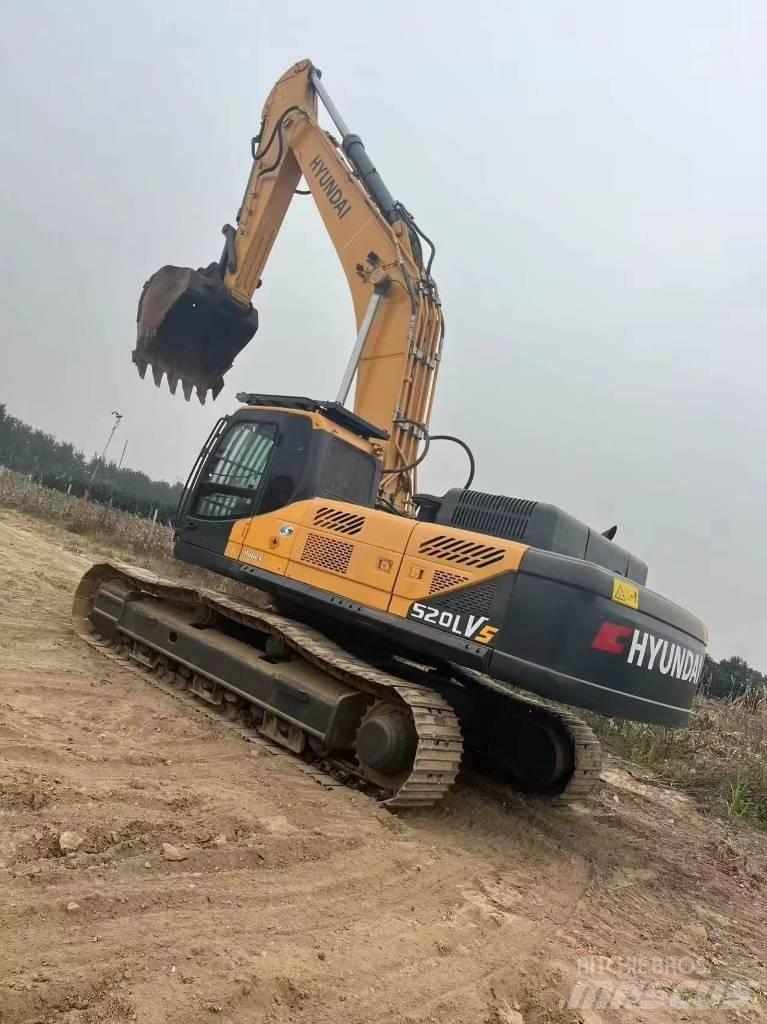 Hyundai Robex 520 VS Верижен екскаватор