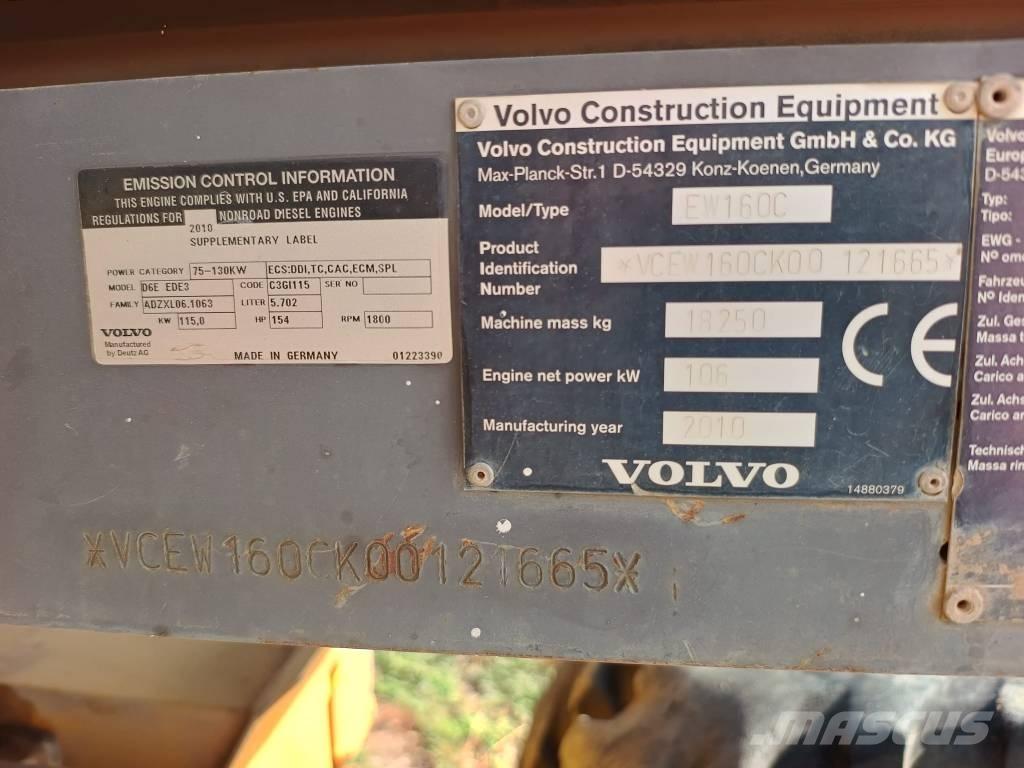Volvo EW 160 C Колесни екскаватори