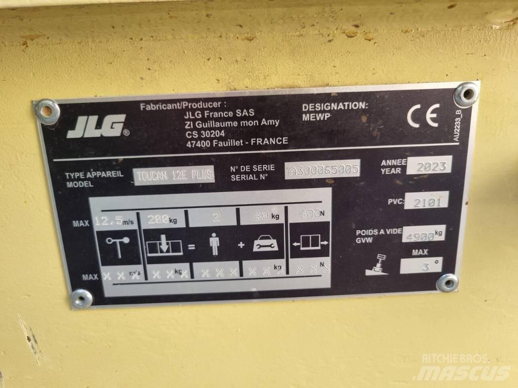 JLG Toucan 12 E Plus Съчленени стрелови подемници