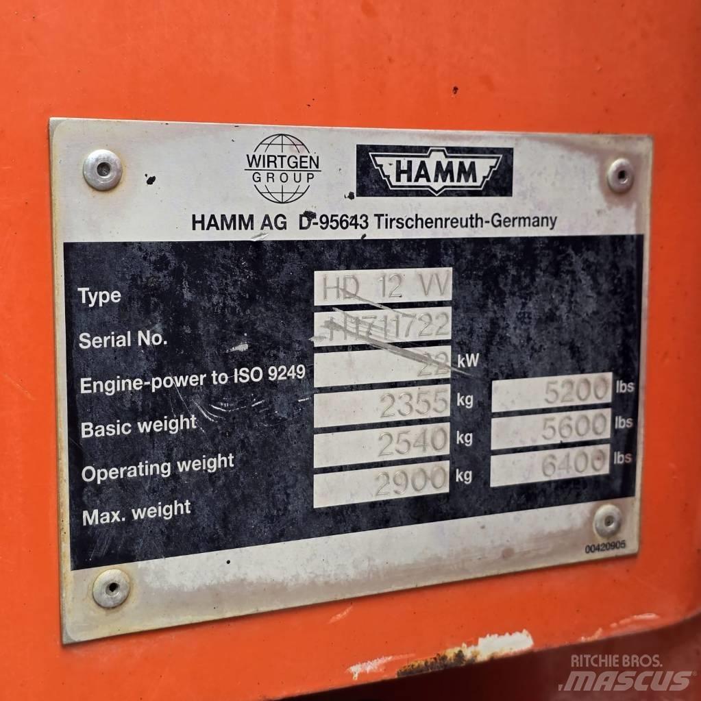 Hamm HD 12 VV Двойни барабанни ролки
