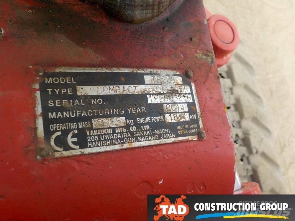 Takeuchi TB228 Мини екскаватори < 7 т