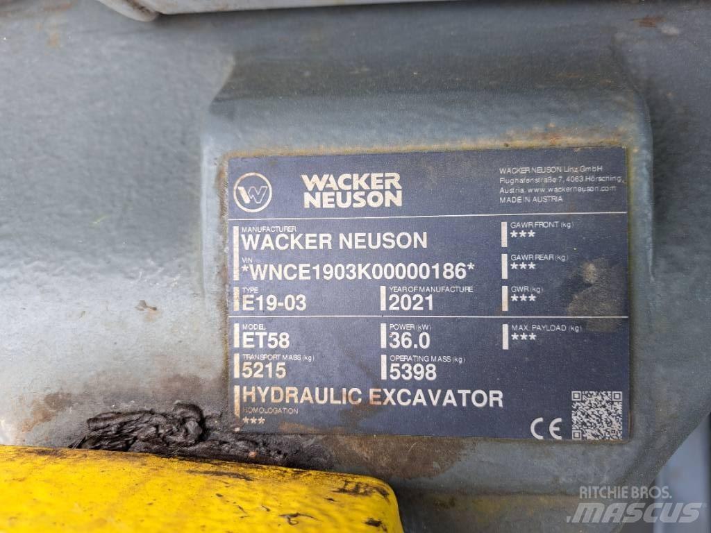 Wacker Neuson ET58 Верижен екскаватор