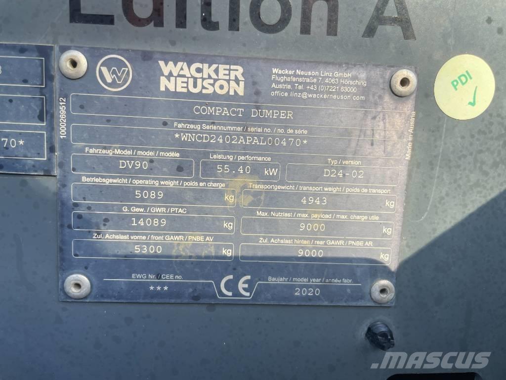 Wacker Neuson DV 90 Странични самосвали