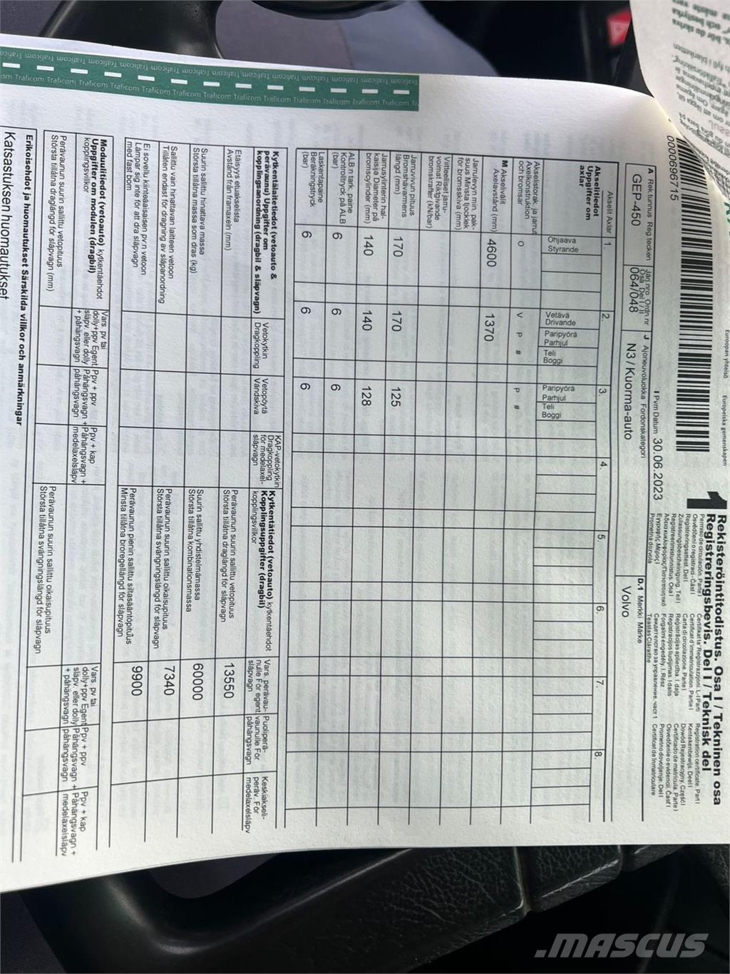 Volvo FH12 6X2 Разглобяеми надстойки