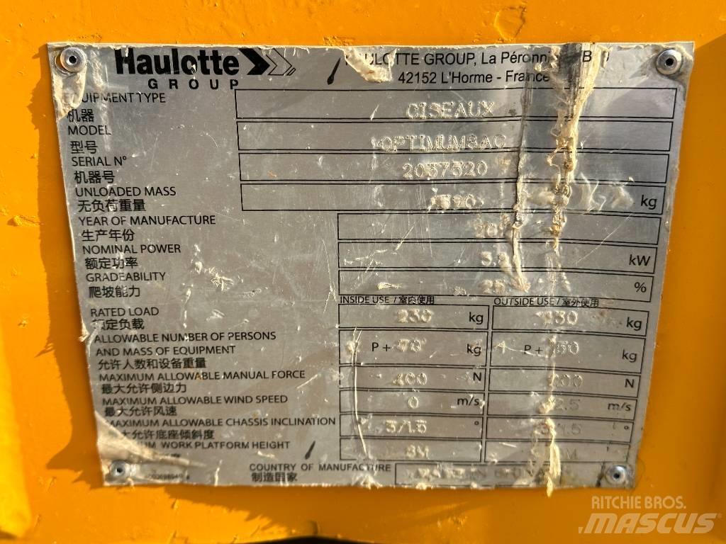 Haulotte OPTIMUM 8 Ножични работни платформи