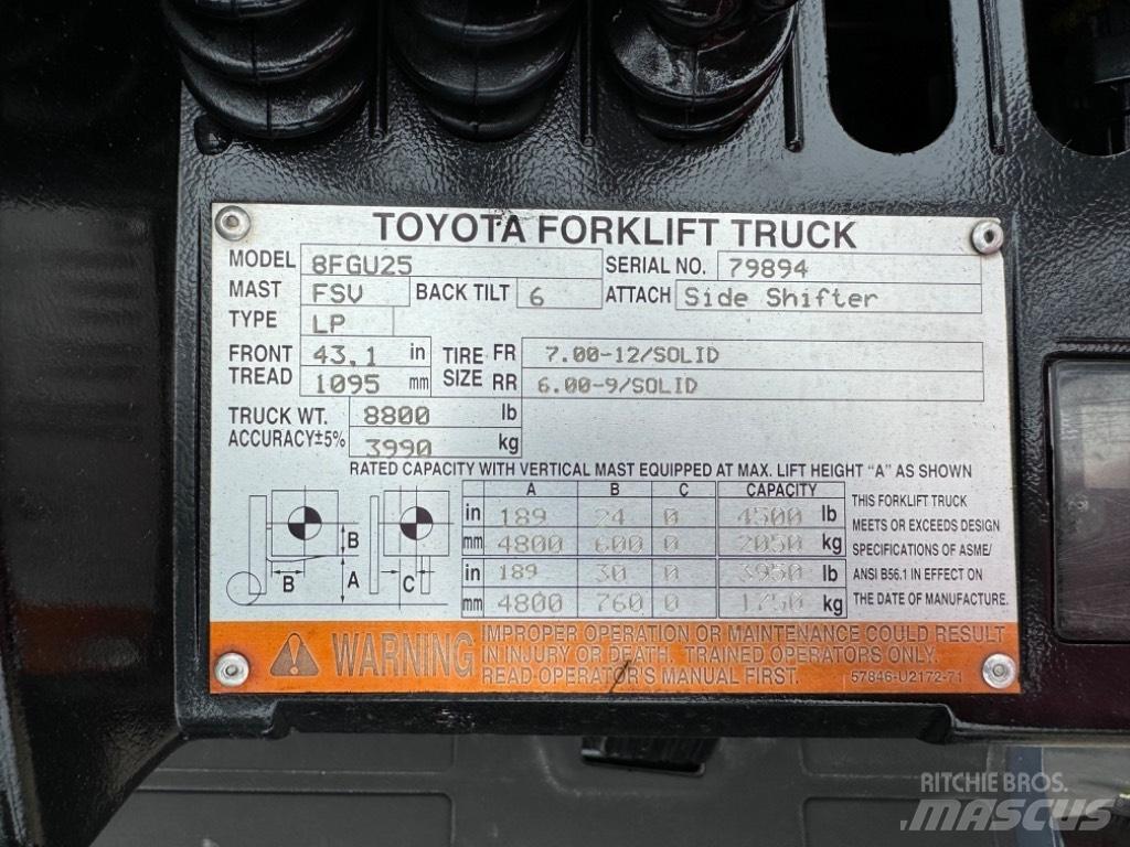 Toyota 8 FG U 25 Вилични кари-повдигачи - други