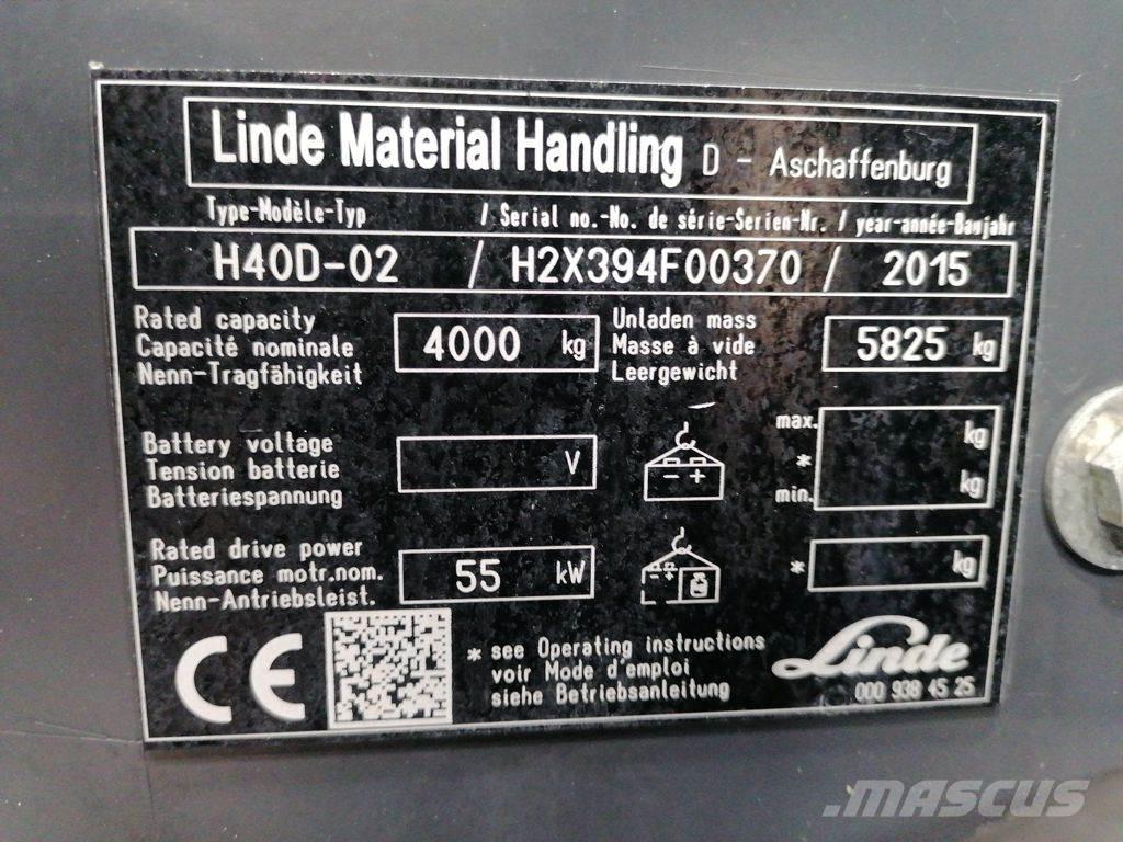 Linde H40D-02 Дизелови камиони
