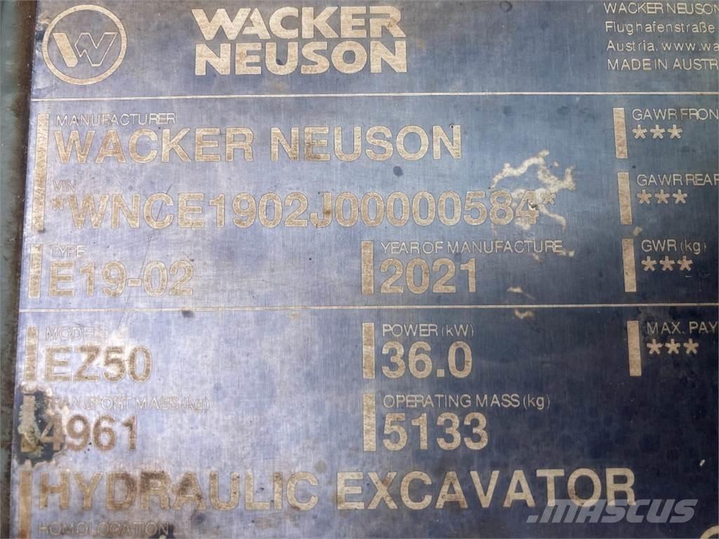 Wacker Neuson EZ50 Мини екскаватори < 7 т